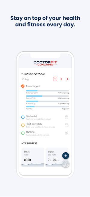 DoctorFit Coaching Screenshot 1