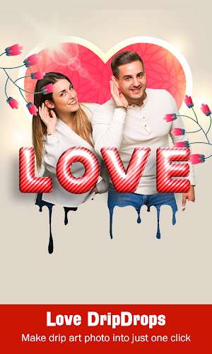 Love Drip Effect Photo Editor & DSLR Blur Screenshot 2