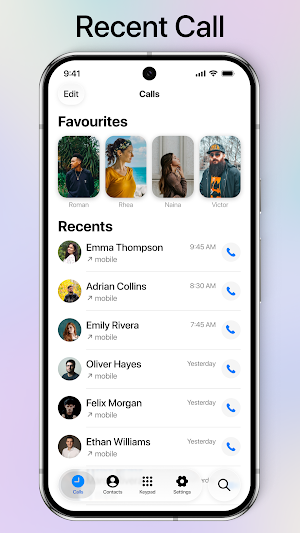 iPhone Dialer & Contacts Screenshot 1