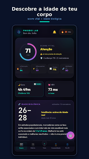 PhisBio Lab: Idade Biológica Screenshot 0