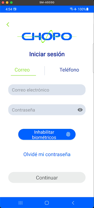 Chopo Mobile Screenshot 1