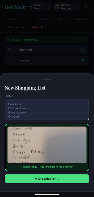 InstAisle Screenshot 2