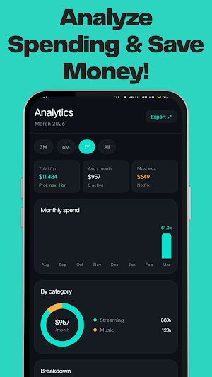 SubTrack: Subscription Manager Screenshot 2