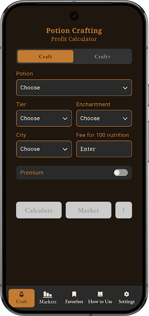 Albion Craft Calculator Screenshot 0