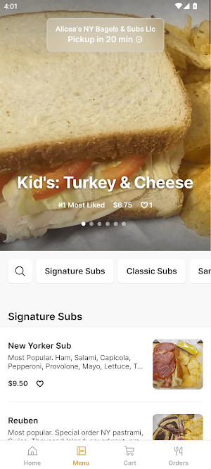 ALICEA'S NY BAGELS Screenshot 1