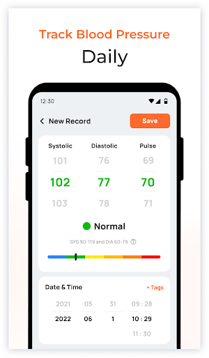 Blood Pressure BP Tracker Screenshot 2