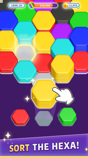 Happy Hexa Sort: 3D Puzzle Screenshot 1