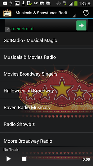 Musicals & Showtunes Radios Screenshot 0