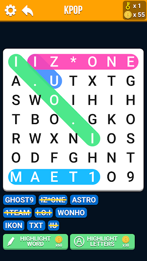 Word Kpop Search Screenshot 2