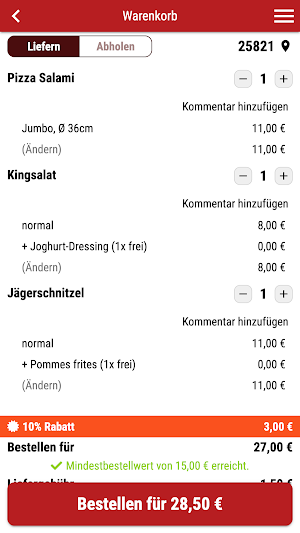 Pizza King Bredstedt Screenshot 1