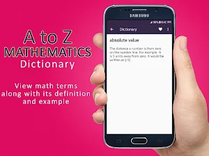 Mathematics Dictionary Screenshot 1
