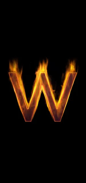 Fire Letter W Live Wallpaper Screenshot 2