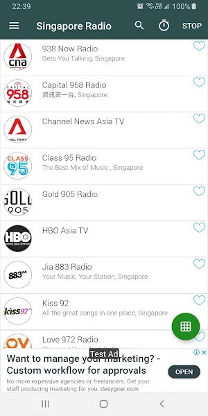 Singapore Radio Online Screenshot 0