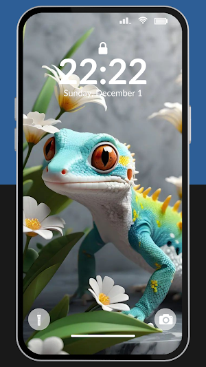 Cute Gecko Wallpaper 4K Screenshot 1