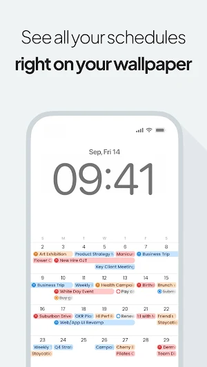 Layered: Calendar on Wallpaper Screenshot 0
