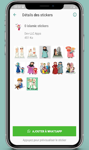 Islamic stickers girls and boy Screenshot 1