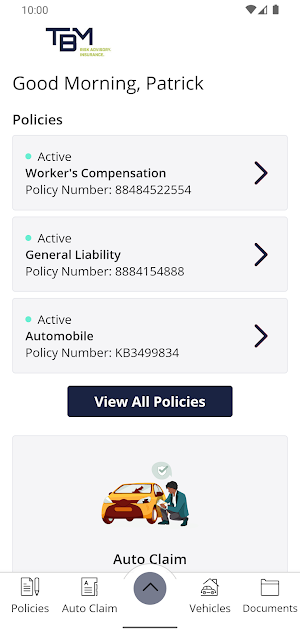 TBM Insurance Screenshot 1