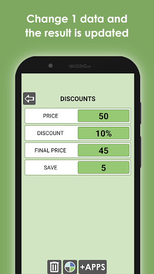 Percentage calculator and discount calculator Screenshot 2