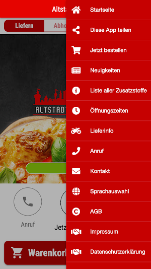 Altstadt Pizzeria Screenshot 2