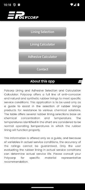 Polycorp Material Calculator Screenshot 1