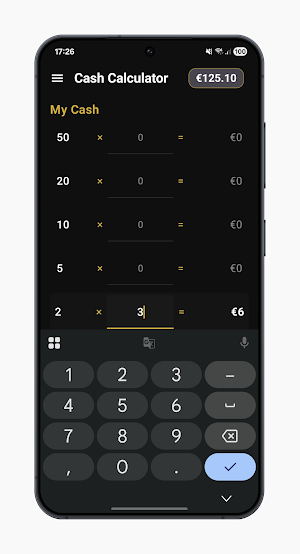 Cash calculator: Bill & Coin Screenshot 1