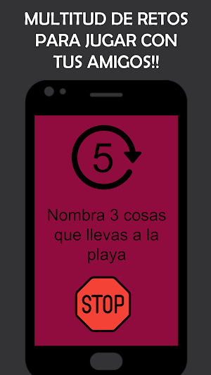 Regla de los 5 segundos - Retos con amigos Screenshot 0