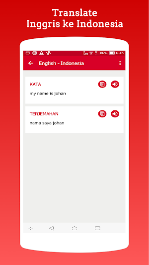 Kamus Bahasa Inggris Screenshot 2