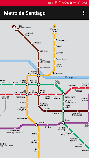 Metro de Santiago Chile (Sin Internet) Screenshot 0