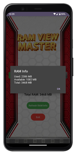 RAM View Master Screenshot 2