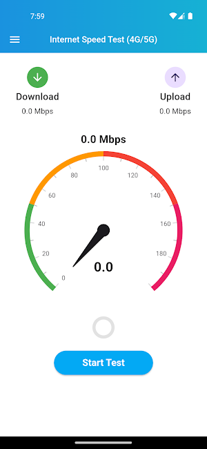 Internet Speed Test (4G/5G) Screenshot 1
