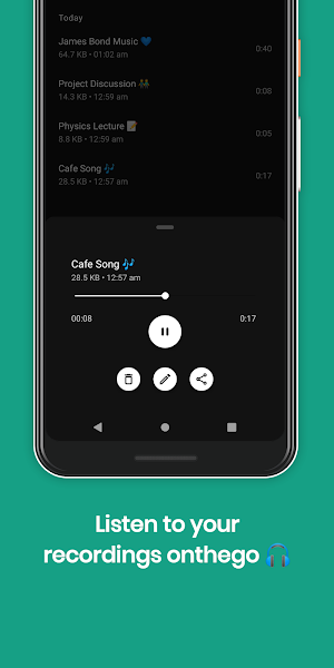 Audio Recorder - No ads and free forever Screenshot 2