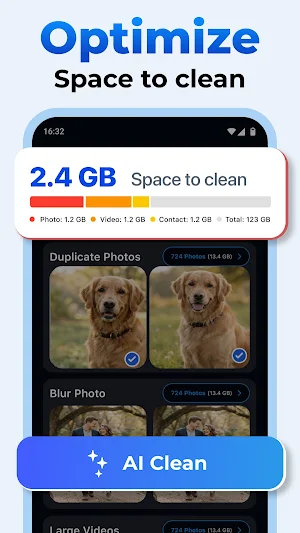 Cleanup Storage: Phone Cleaner Screenshot 1