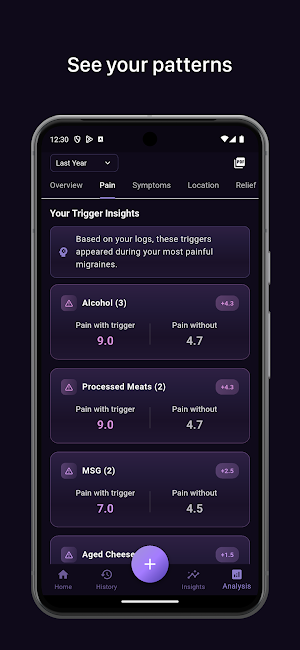 Headache Hero: Track Migraines Screenshot 1