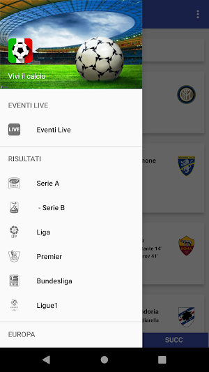 Calcio Live Screenshot 2