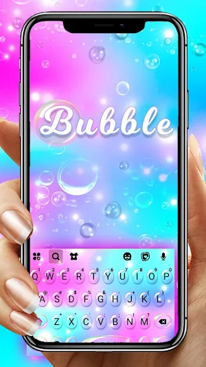 Color Bubbles Keyboard Theme Screenshot 0