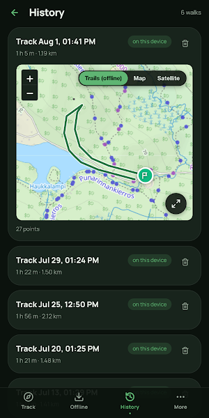 WayBack — Your Trail Home Screenshot 2