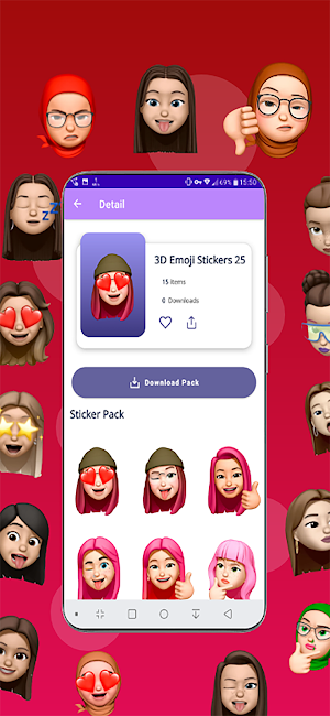3D Emoji and facemoji for your Screenshot 3