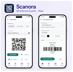 Scanora - QR & Barcode Maker Screenshot 0