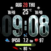 Animated Weather Digital Clock