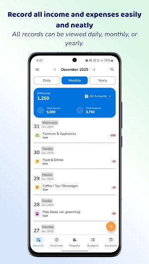 Expense Tracker and Budget Screenshot 0