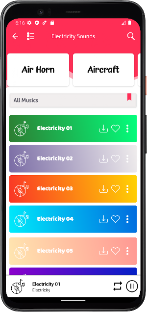 Electricity Sounds Screenshot 2