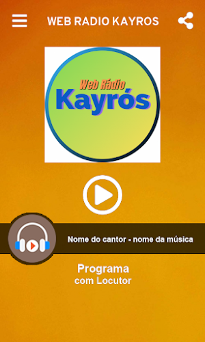Web Rádio Kayrós Screenshot 1