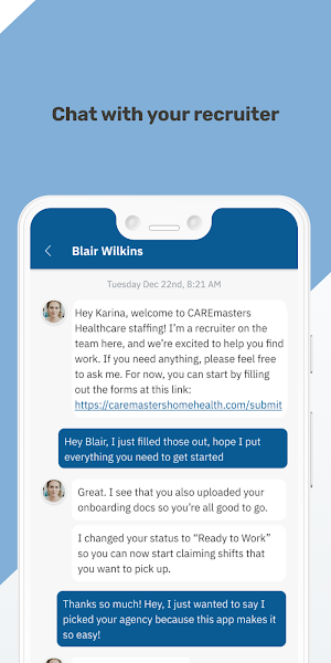 CAREmasters - Nurse Staffing Screenshot 1