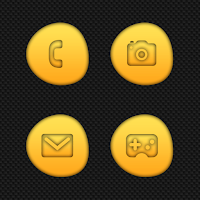 Pebbles Yellow Icons