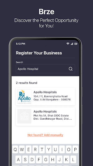 Brze Plus: Healthcare Hiring Screenshot 1
