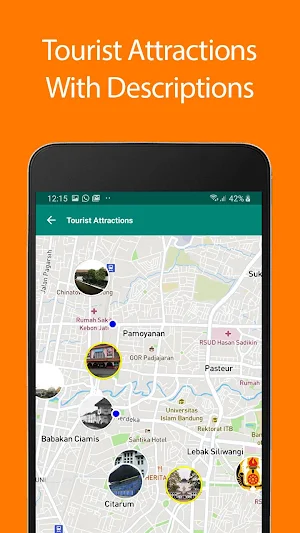 Bandung Offline Map and Travel Guide Screenshot 0