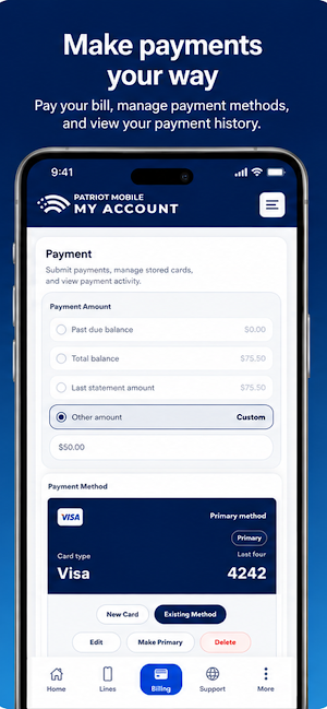 Patriot Mobile MyAccount Screenshot 2