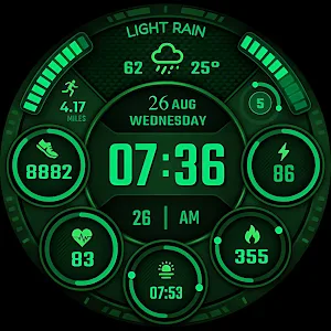 Sci Fi Tactical Watch Face Screenshot 2