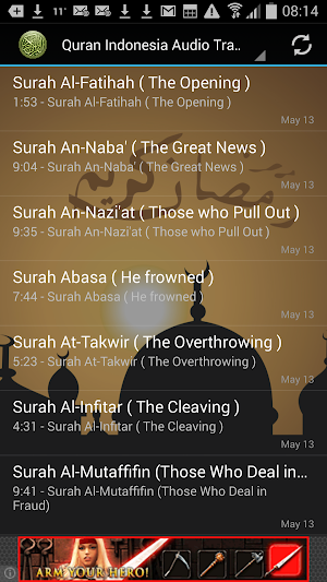 Quran Indonesian Translation Screenshot 0