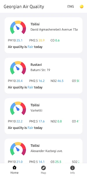 Georgian Air Quality Screenshot 0